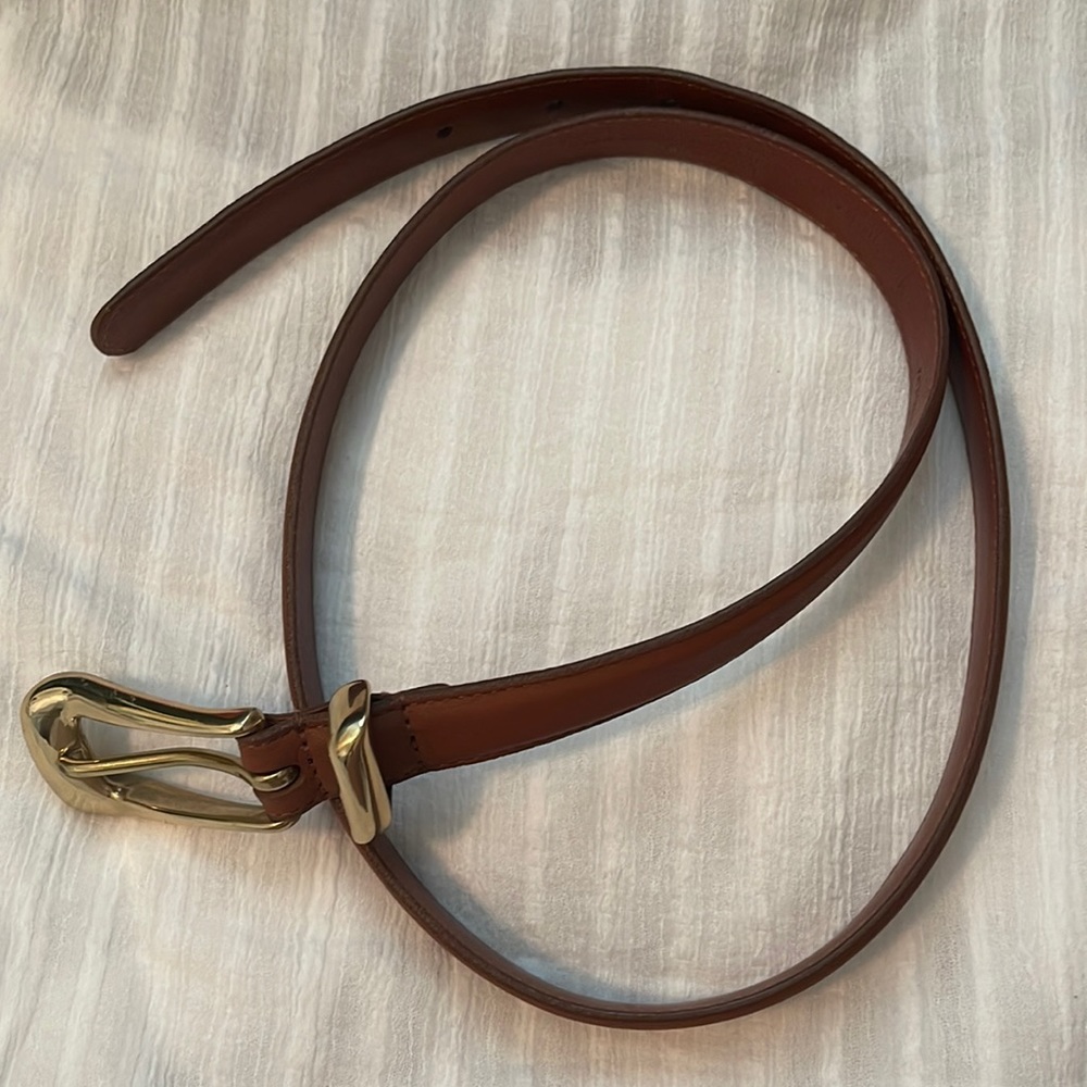 Coach brown leather belt